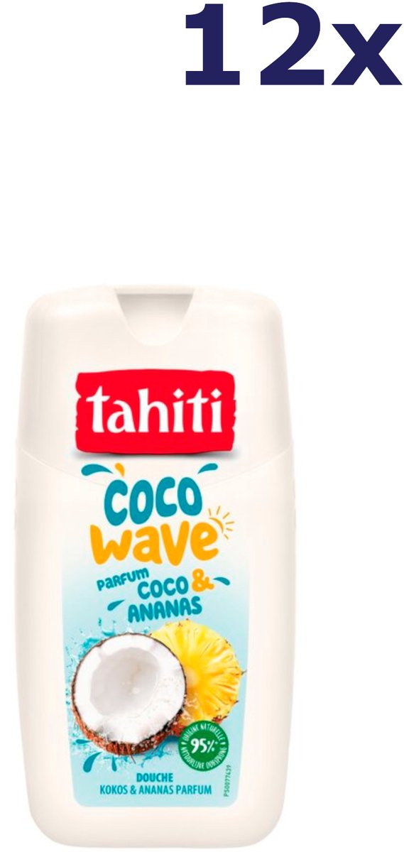 12x Tahiti Douchegel - 250ml - coco wave - coco & ananas
