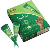 Neha Henna Con Paste Tube voor tijdelijke tatoeages 6-pack - Natuurlijke henna zonder chemicaliën Huidvriendelijk Snelle resultaten Kegelset met Kajal