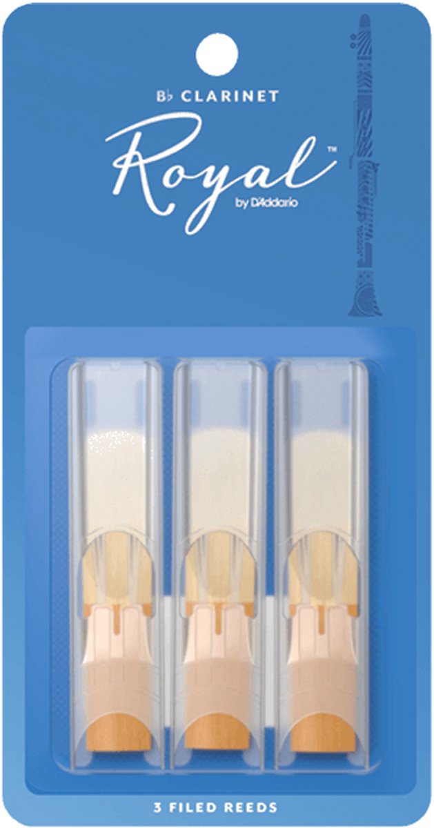 D'Addario Woodwinds 1,5 Royal Klarinet 3-Pack