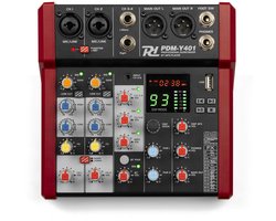 Power Dynamics PDM-Y401 mixer - 4 kanaals mengpaneel met Bluetooth