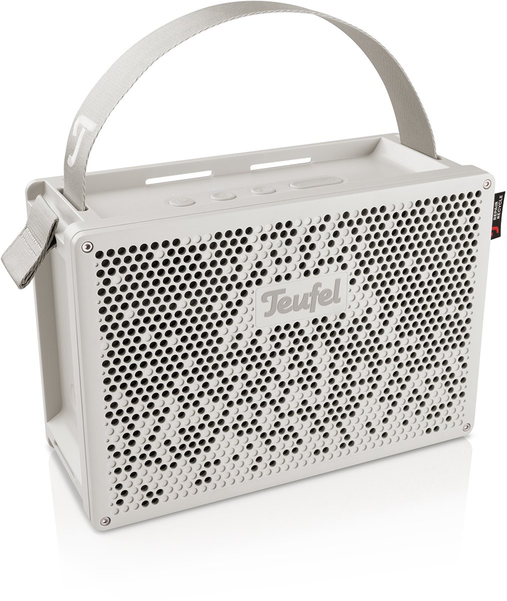 Teufel MYND - Portable bluetooth stereospeaker - Waterdicht IPX67, Tot 42 uur batterij - wit
