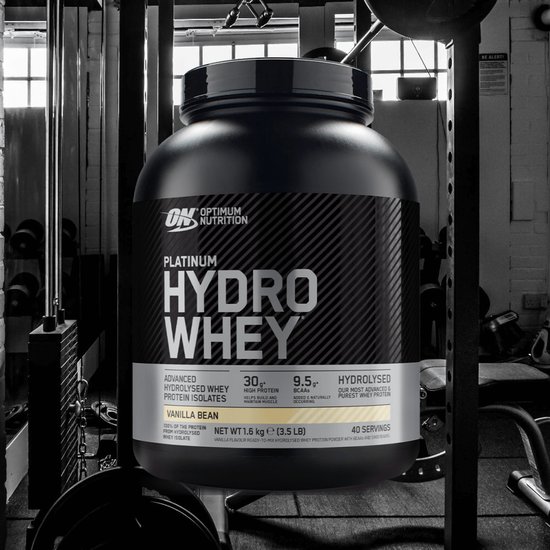 Optimum Nutrition Platinum Hydrowhey - Vanilla Bean Eiwitshake - 100% Whey Isolaat Proteine Poeder - 1600 gram (40 shakes) — afbeelding 5