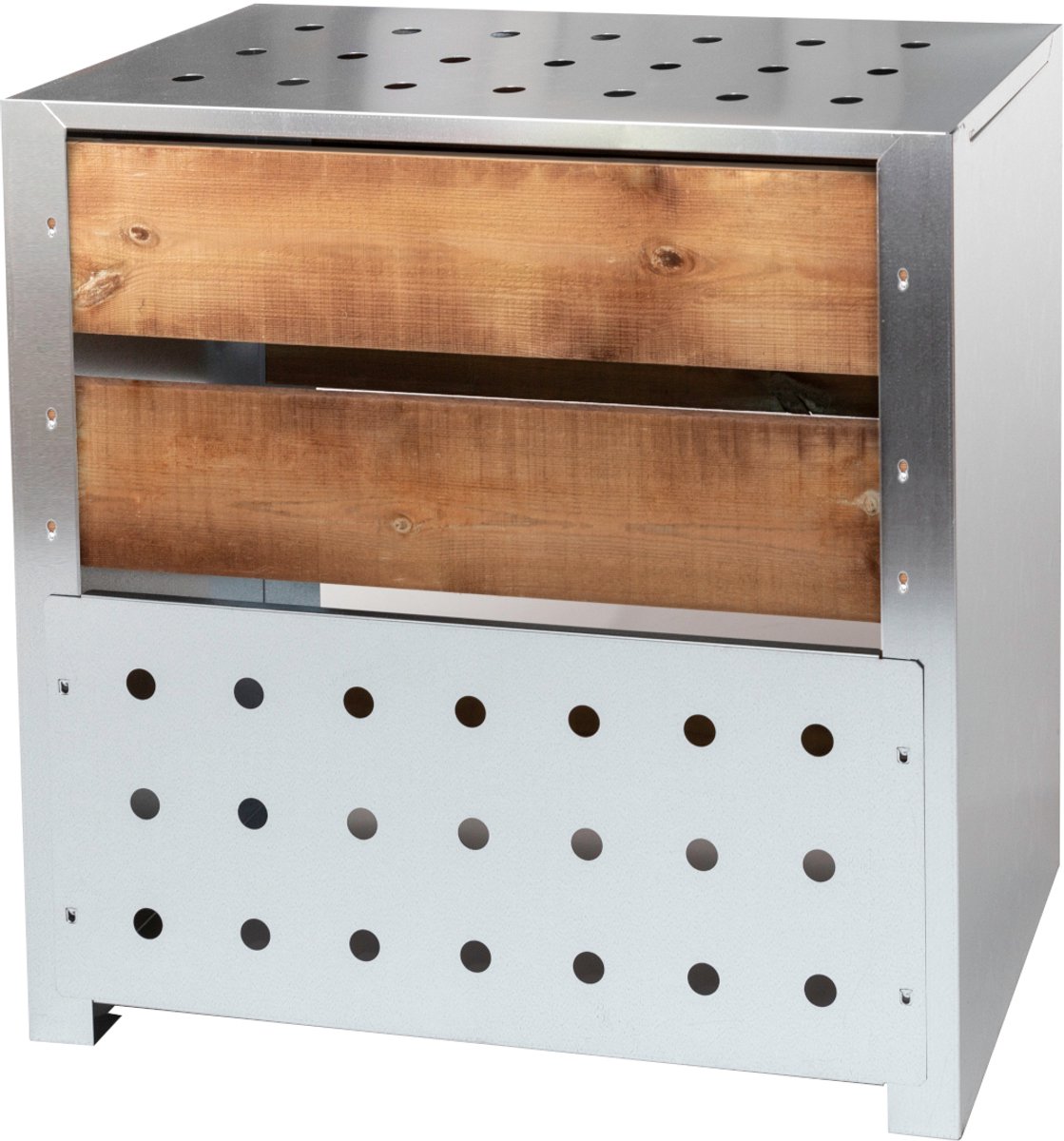 Compostbak zink met hout - 200 liter