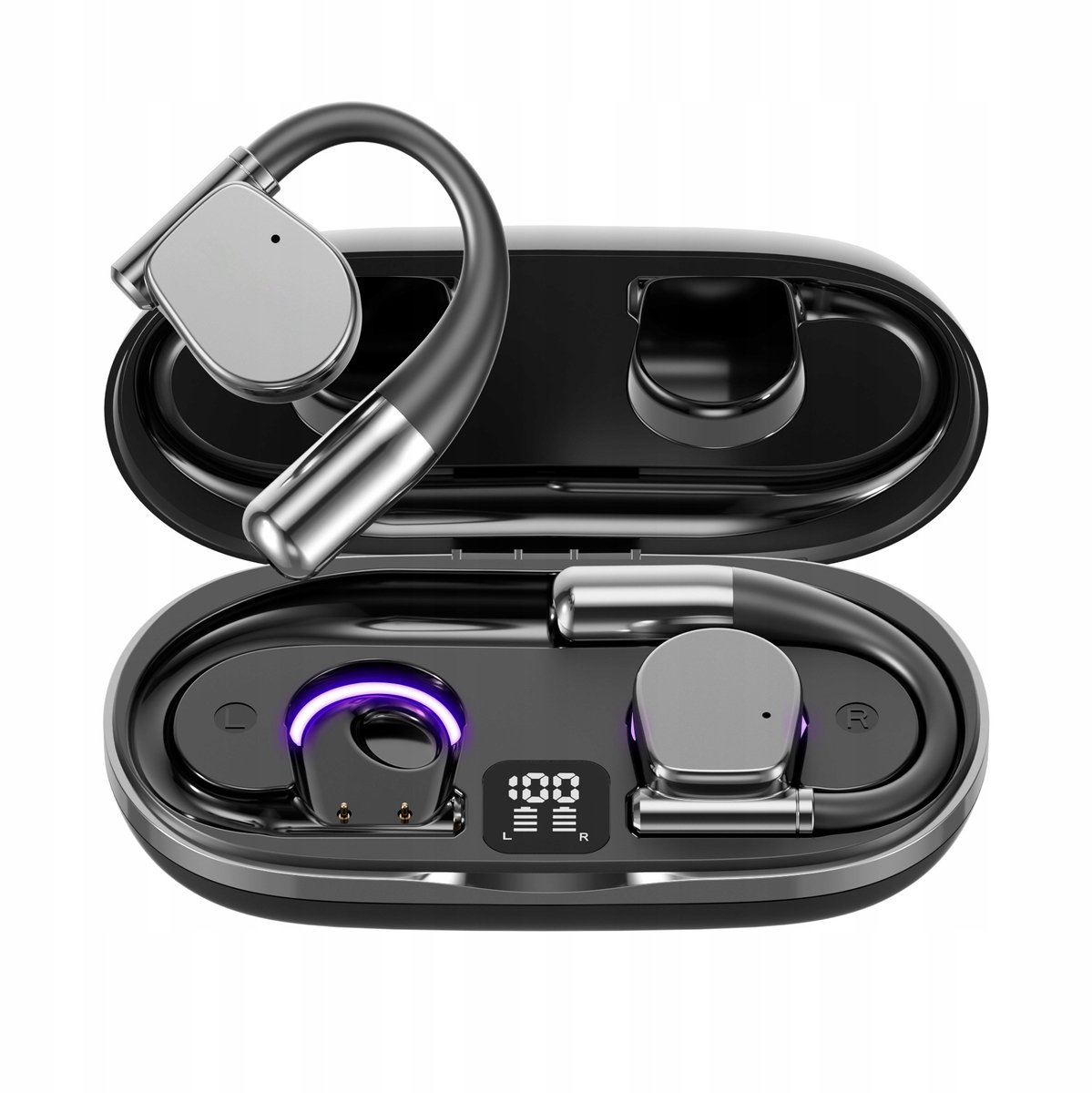 Afbeelding 2 van Bedee Bluetooth Translator-oortelefoons - AI-oortelefoons met realtime vertaling - Bluetooth 5.4 - Beschikbaar voor iOS en Android - Ondersteunt 137 talen - Meerdere vertaalmodi - Tweeweg realtime vertaling - Vertaalnauwkeurigheid tot 98%