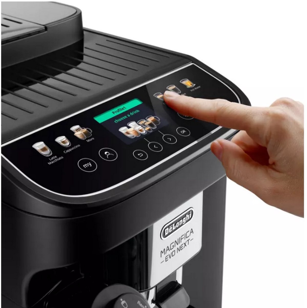 Afbeelding 3 van De'Longhi Magnifica Evo Next ECAM310.60.B - Volautomatische espressomachine - Matte Zwart