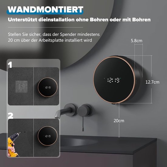 Atlantic Zeepdispenser Zwart/RVS kopen? | Bad & douche accessoires