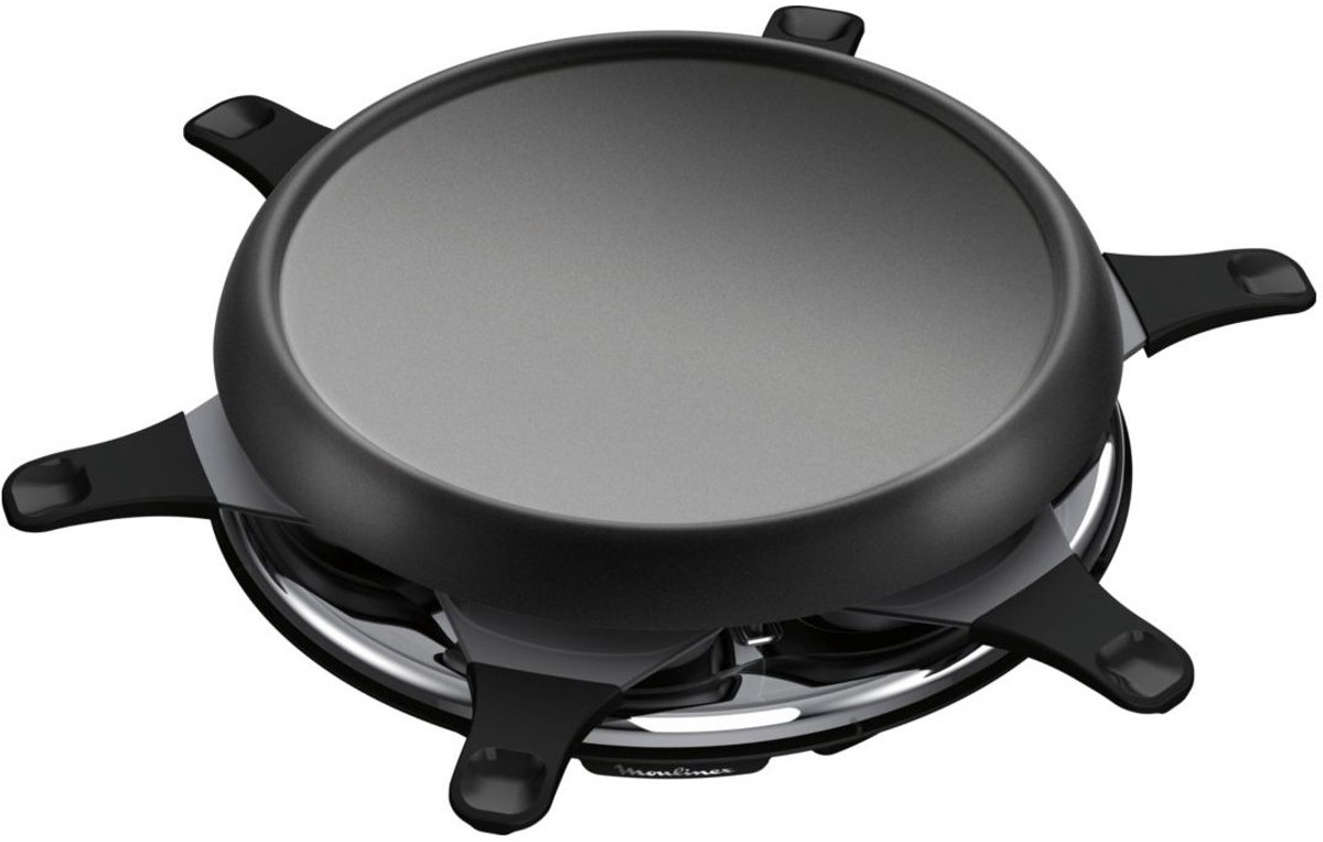 Moulinex RE151812 Multifunctionele scratchplancha en pannenkoeken 6 zwarte mensen