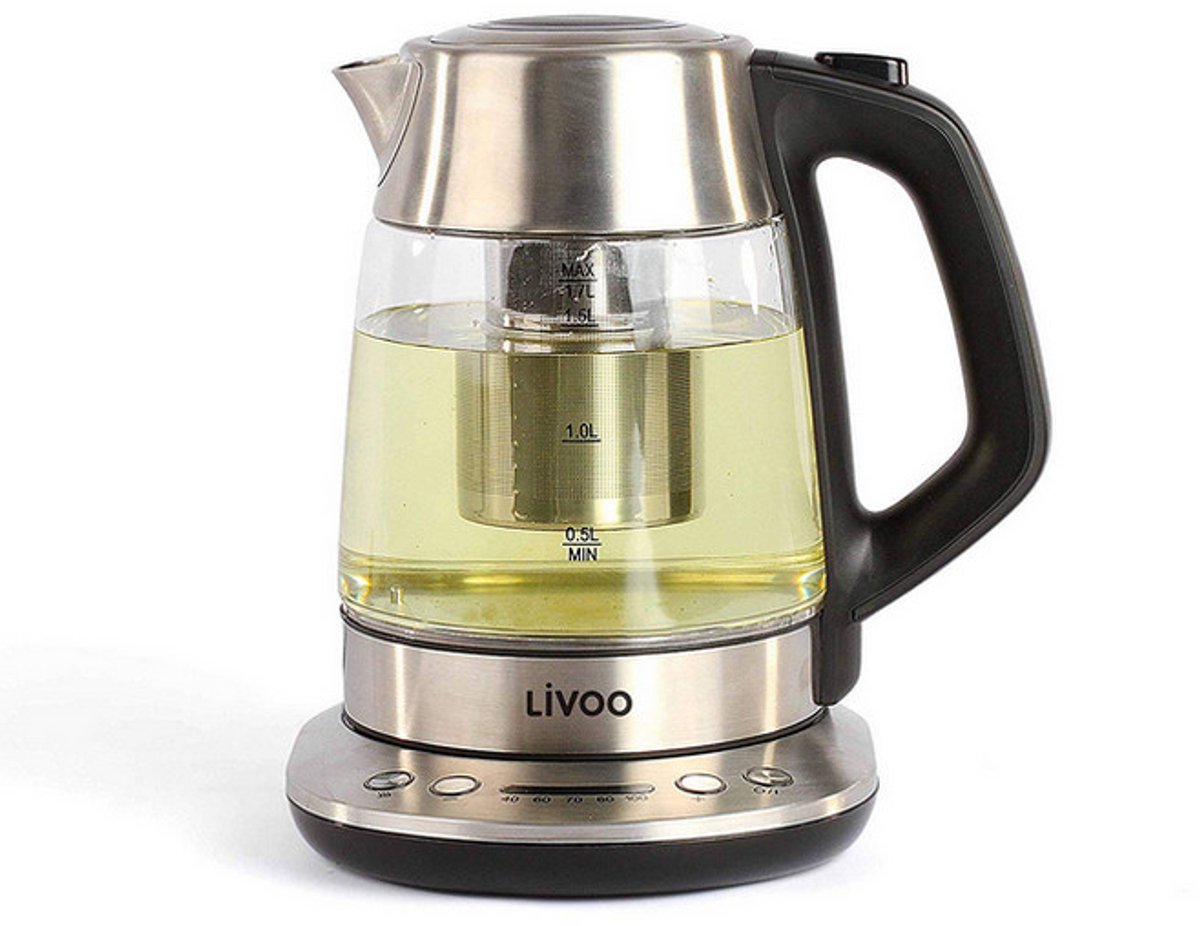 2in1 1.7l 2200w waterkoker en theepot - livoo - dod165