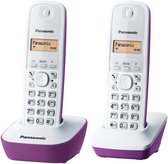 Téléphone Panasonic KX-TG1612FRF Duo sans dossier sans répondeur Wit Violet