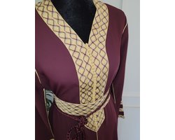 Caftan Rosiyana-Marokkaanse jurk- bewerkt-Kaftan