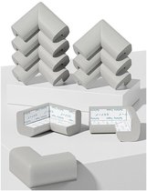 Daity 10-pack - Hoekbeschermers voor tafels - Beschermende randbeschermers - voor meubels - open haarden - salontafels - bureaus - scherpe hoekbeschermers (grijs)
