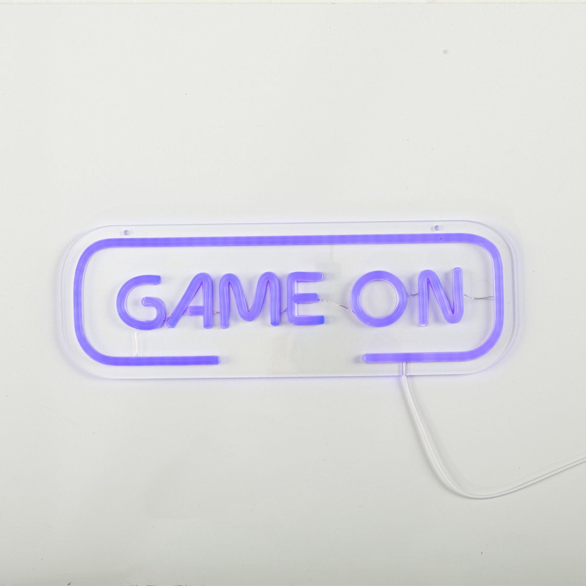 Neon bord game on - Neon lamp - Neon wandlamp - Mancave verlichting - Mancave decoratie - 