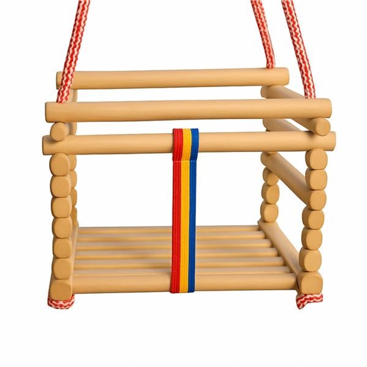 Baby Mix - Babyschommel - Beukenhouten schommel - Kinderschommel - Veiligheidsschakel - Duurzaam speelgoed - Schommelstoel - Schommelbank