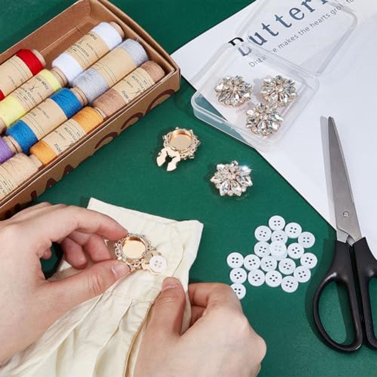 Stalen Bolhoed Accessoires Kleding Decoratie Strass Knopen Kristalglas Steen kopen vanaf een prijs van 2.99