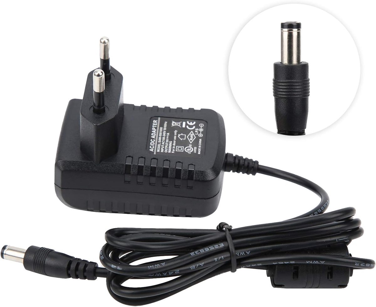 9V voedingsadapter 1A, universele 9V DC-voeding voor effectpedalen