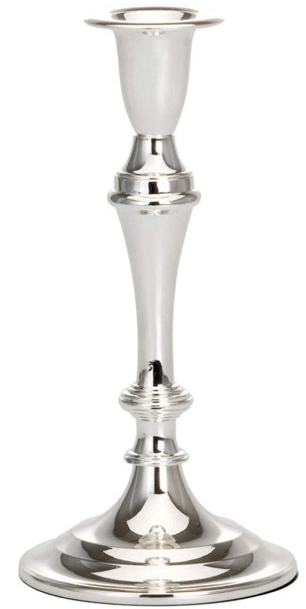 SILBERKANNE Peguera kandelaar, H 21,5 cm, hoogwaardig verzilverd met hoogwaardig vakmanschap. Klaar om cadeau te geven in een chique geschenkverpakking.