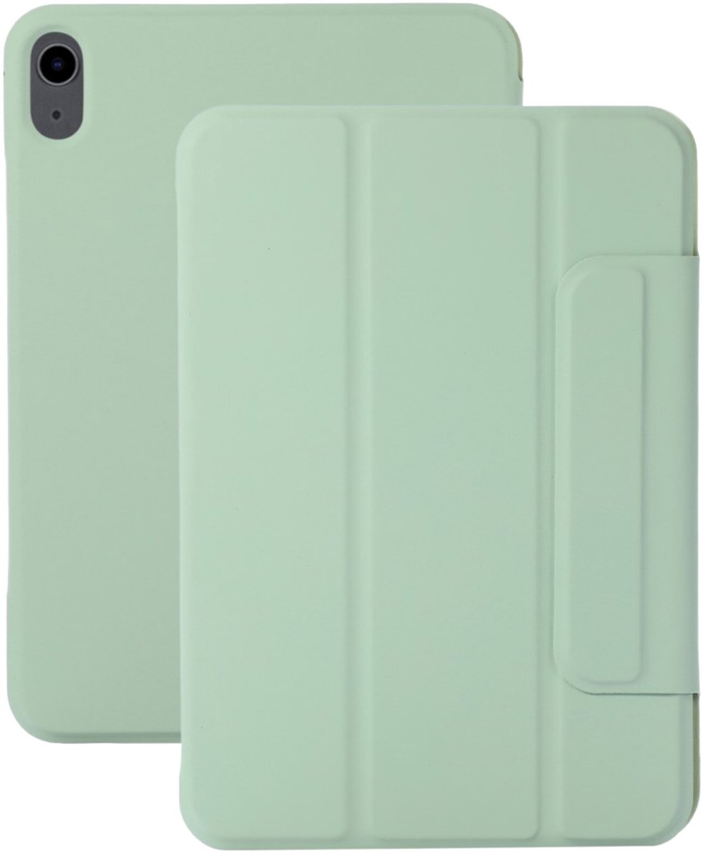 Lunso Geschikt voor iPad Air 13 inch (2024/2025) - Tri-Fold Bookcase hoes - Matcha Groen