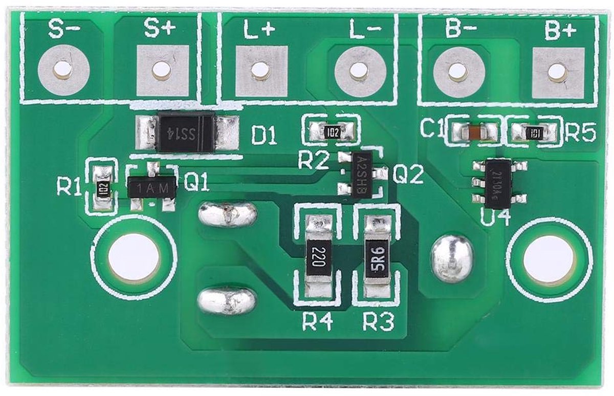 Solar Lamp Controller Module, 3.7V Lithium Batterij Besturingsprintplaat met Schakelaar voor Solar Spotlight Plug-in Light Circuit Board