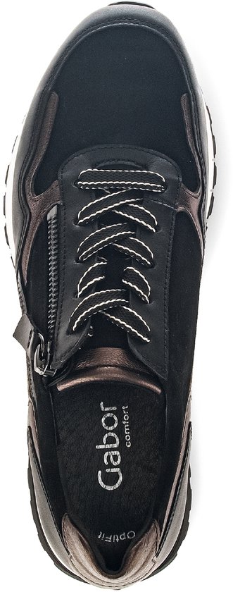 Gabor Scarpe da ginnastica basse da donna, comode e larghe, Rosso rubino 68, 35.5 EU Weit