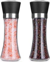 HMILYDYK Zout en Peper Grinder Verstelbare Grof Zout Shaker Pepper Mill