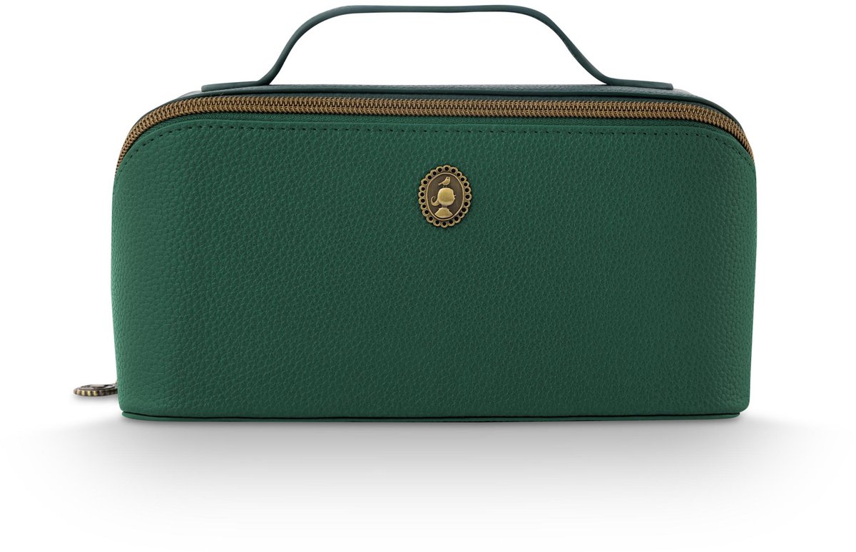 Pip Studio - Cyrille Make-up Tasje Dames - Toilettas - Groen - 11x5x22cm