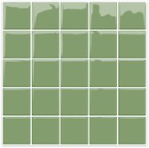 24Supply Plaktegels - 10 Stuks - Glans - Groen - 25.4x25.4cm