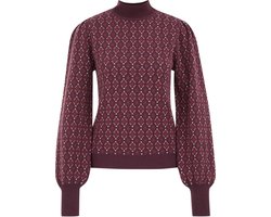 WE Fashion Dames Gebreide trui met print