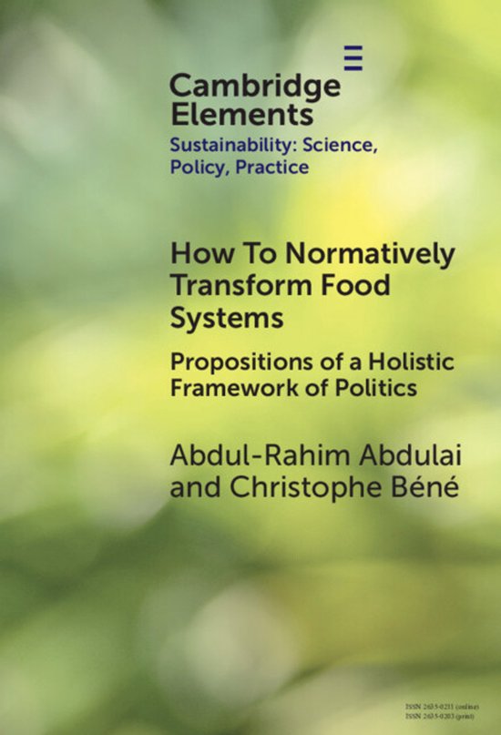 Elements of Sustainability: Science, Policy, Practice- How T ... - cover