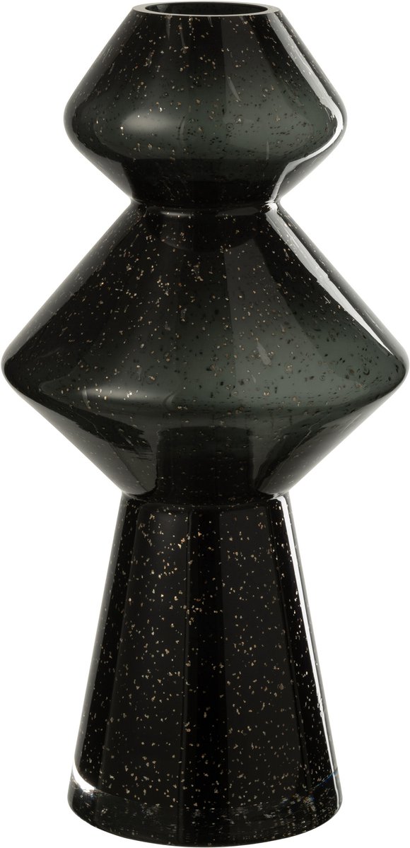J-Line vaas Carol - glas - zwart