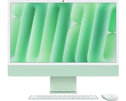 Apple iMac 2024 Groen - M4 10 core CPU, 10 core GPU, 24GB RAM, 512GB SSD, Qwerty , Groen