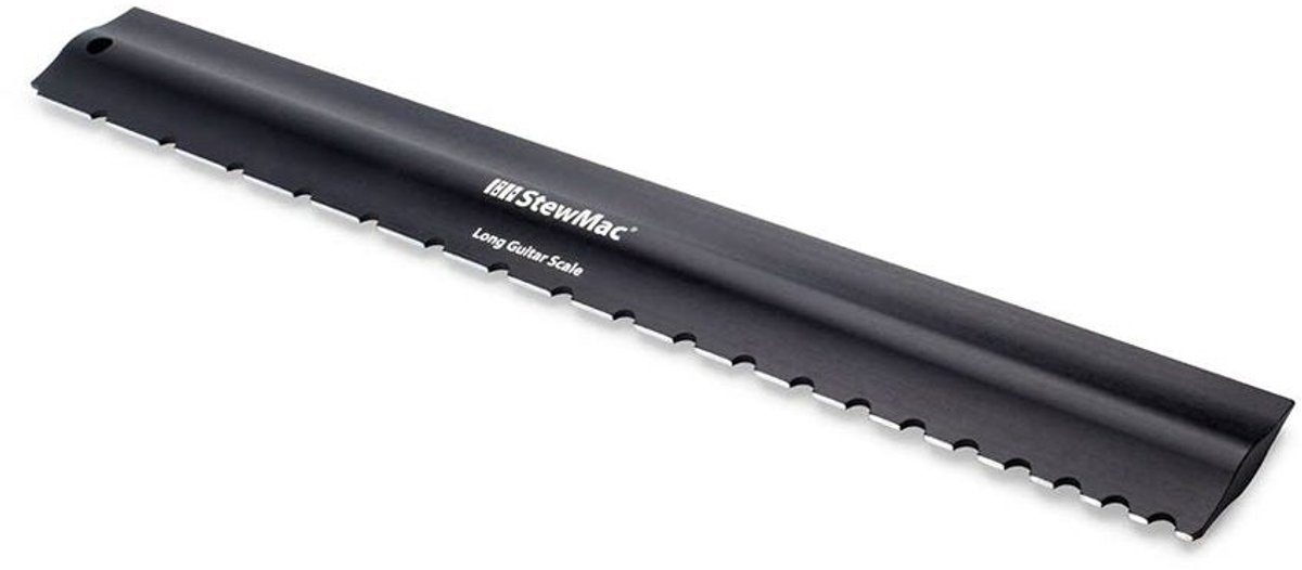 StewMac SM4013 2-in-1 Precisie + Ingezaagde Rechte Liniaal – Long Scale Gitaar
