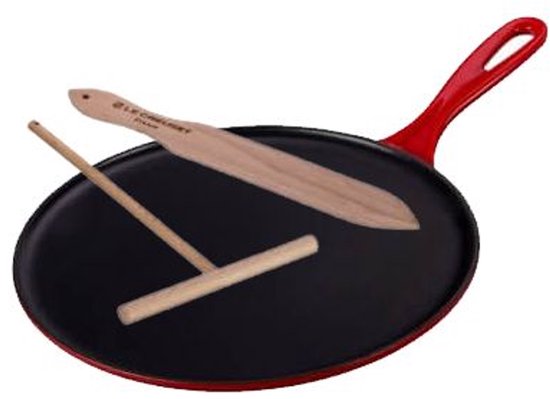 Le Creuset Pannenkoekenpan / Crepepan Tradition - Kersenrood - ø 27 cm