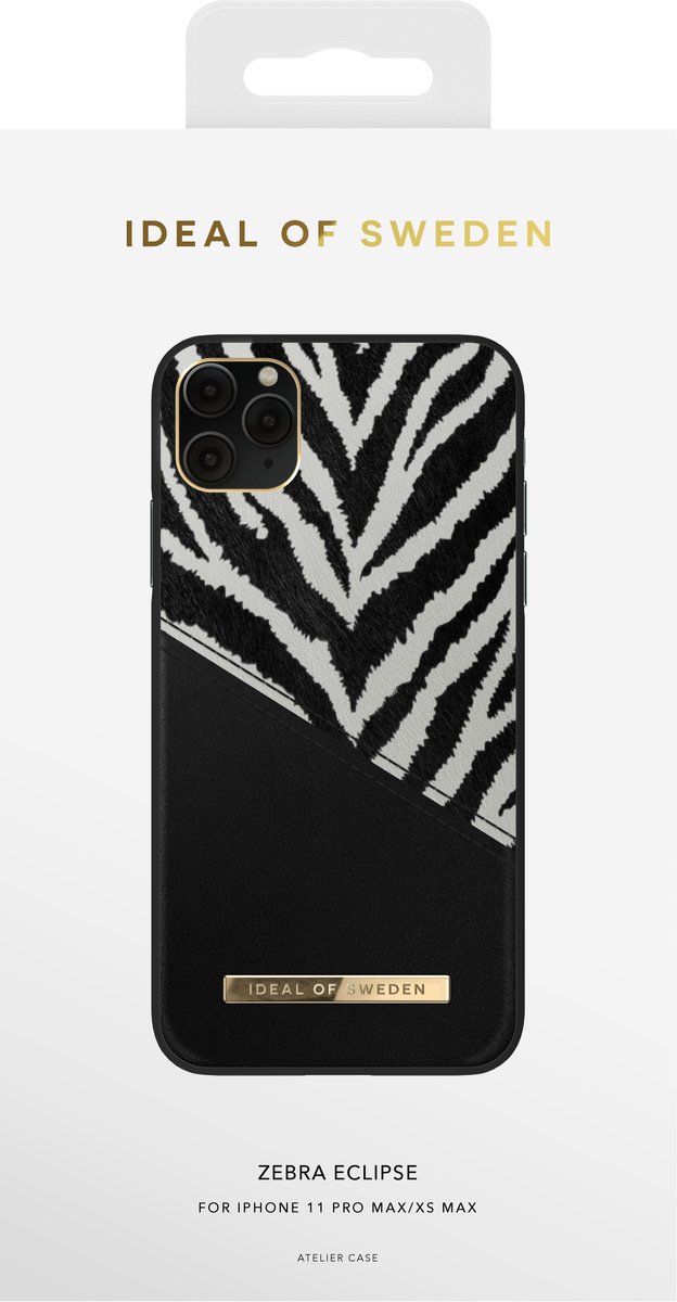 iDeal of Sweden Fashion Case Atelier voor iPhone 11 Pro Max/XS Max Zebra Eclipse