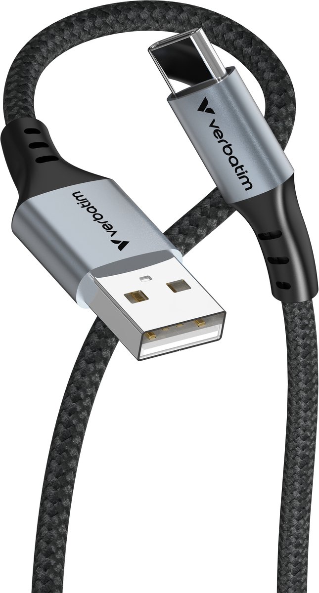 Verbatim Usb-A Naar Usb-C Kabel 120Cm Synchroniseren En Opladen Voor Telefoons