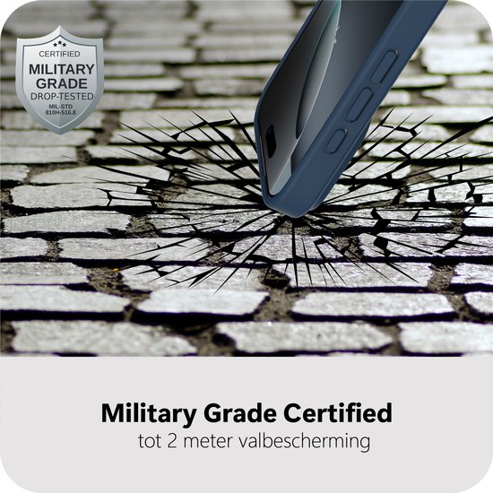 Coque Cazy pour iPhone 17 Pro Max – Compatible MagSafe – Coque arrière de qualité militaire – Blauw