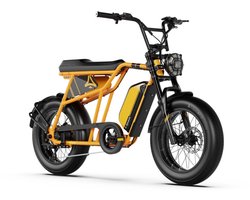 A-Spadz CAVET Air Elektrische Fatbike - Gratis Voetsteuntjes - 20 Inch - 250W Motor - 7 Versnellingen - 100 km Actieradius - Hydraulische Schijfremmen - Geel