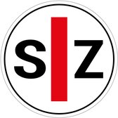 SZ slechtziend sticker | 15 cm
