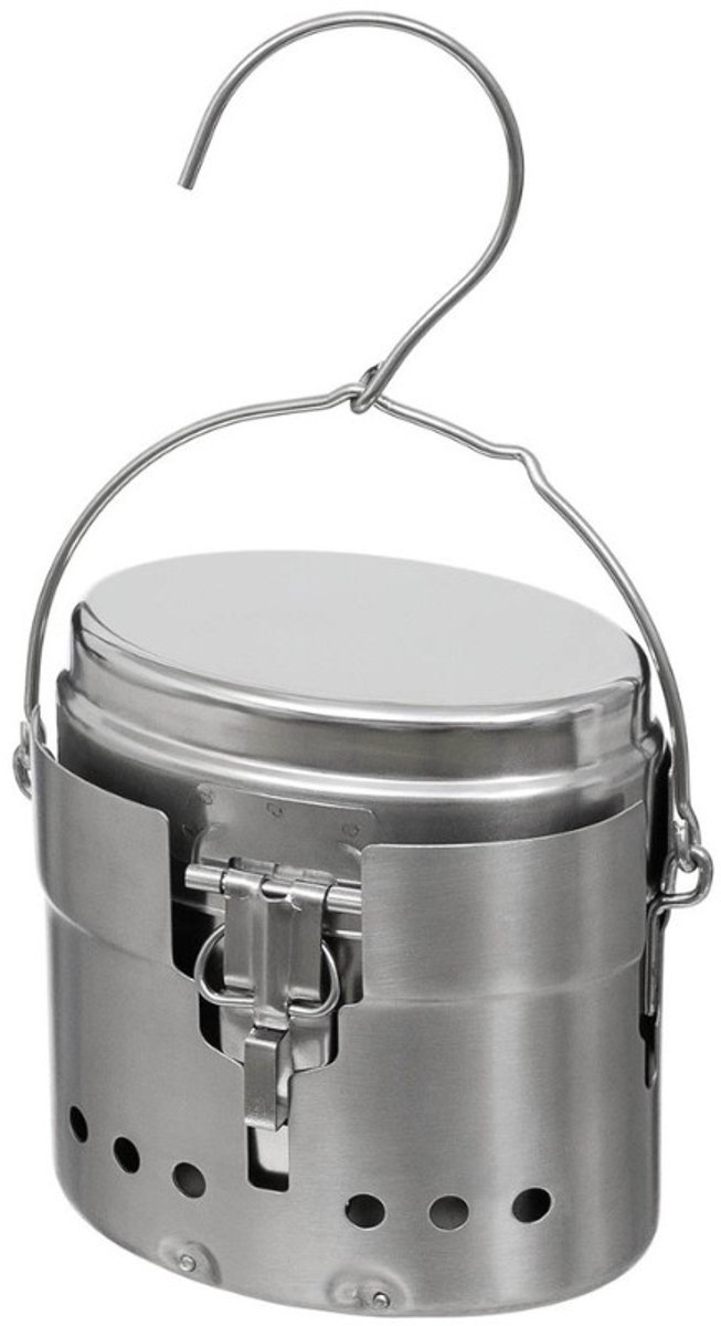 Fox outdoor Zweedse M40 kookset RVS 3-delig