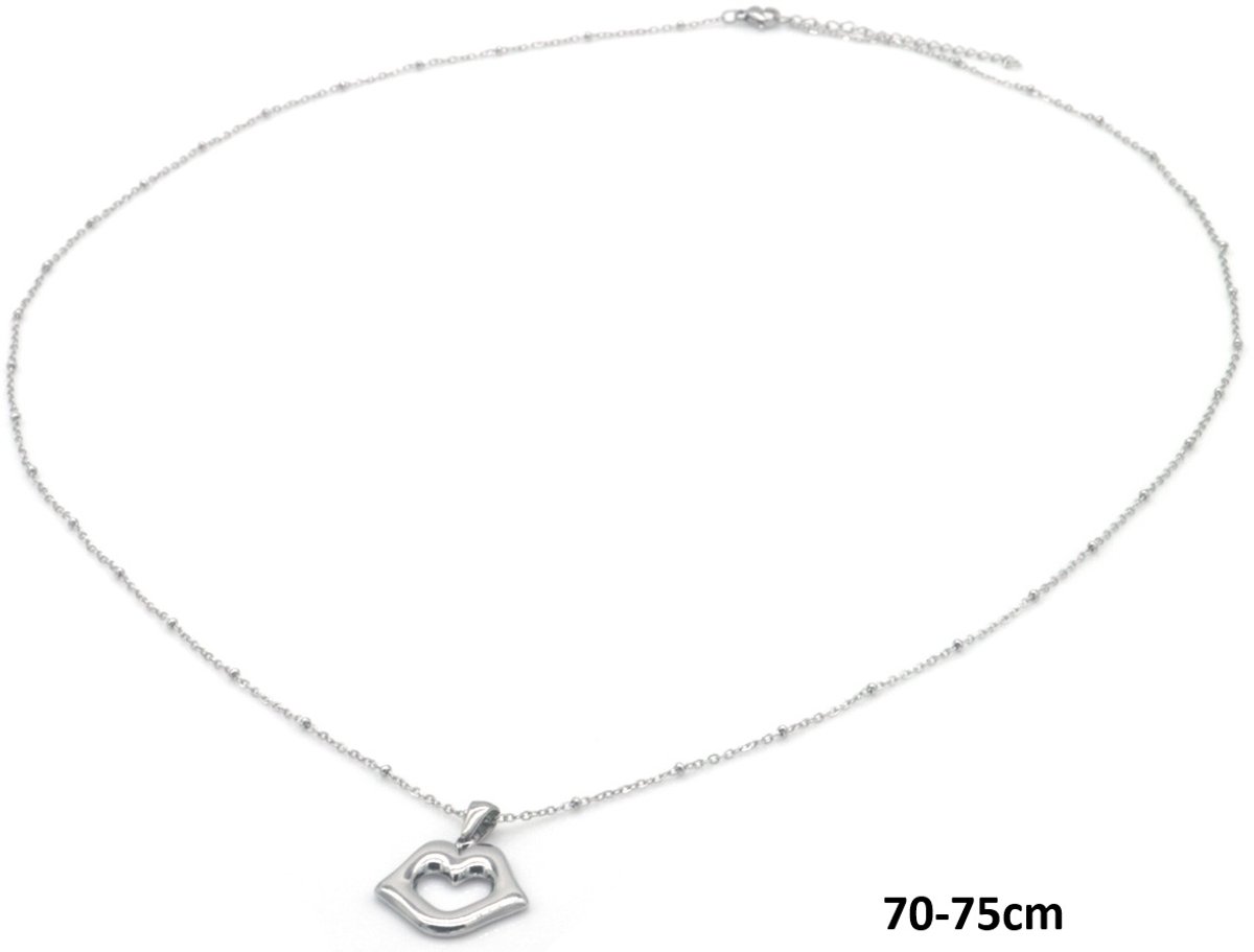 Ketting Lippen – RVS – 75cm