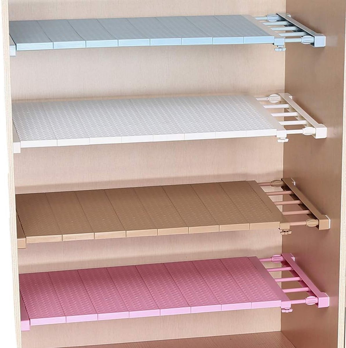 Extendable Wardrobe System - Cabinet Separation - Stainless Steel Bars - No Drilling - Voor Keuken - Boekenkast en Koelkast