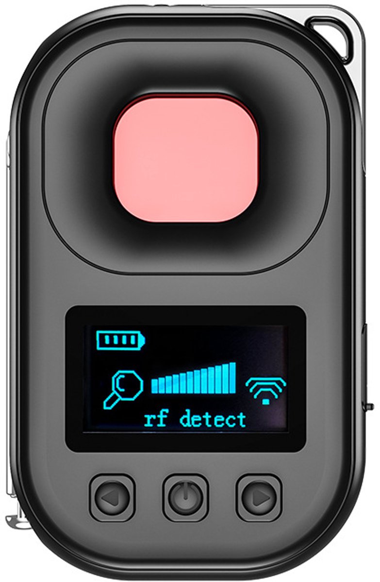 Camera detector - spy camera - Verborgen cameradetector - Afluisterapparaatdetector - Detector voor bugs en GPS-trackers - 4 modi - Oplaadbaar - Cameradetector voor reizen, auto, kantoor, badkamer