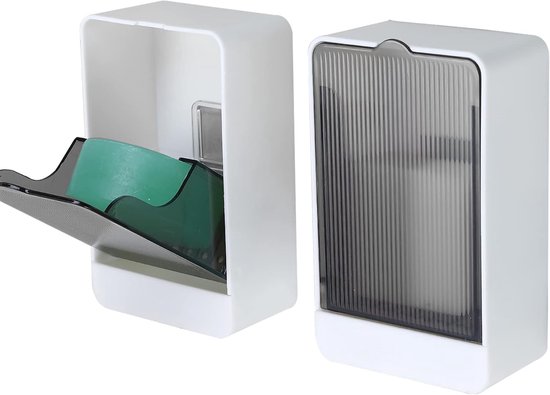 Set Van 2 Zeepbakjes Voor De Keuken – Leuke Zeepmand Als Alternatief Voor Wandmontage Compacte Zeephouder Van Siliconen Grijs