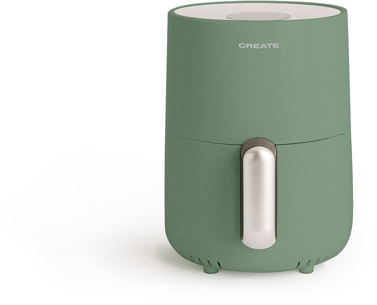 CREATE - Heteluchtfriteuse 1,5L 2 porties met extra knapperig resultaat - 80ºC tot 200ºC - Sage - AIR FRYER - CREATE - €49,95