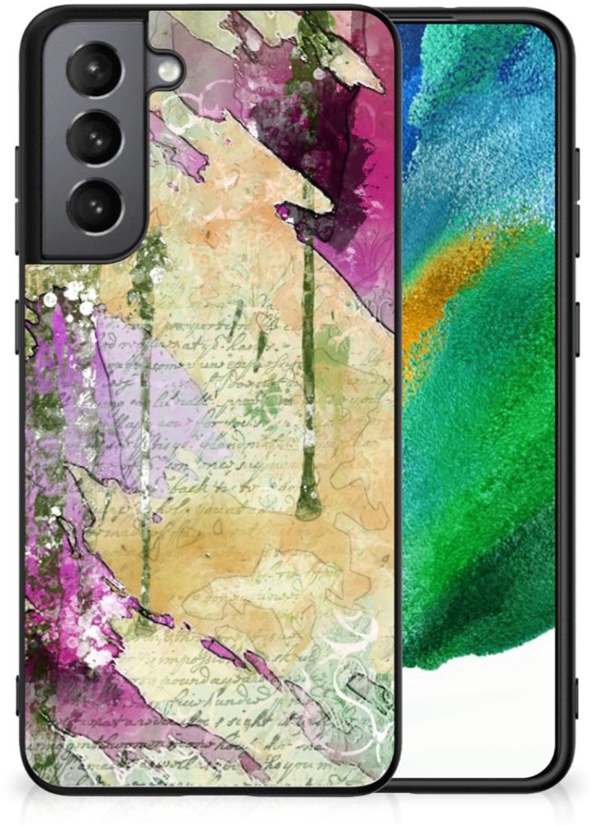 Kleurrijke Telefoonhoesje Samsung Galaxy S21FE Letter Painting