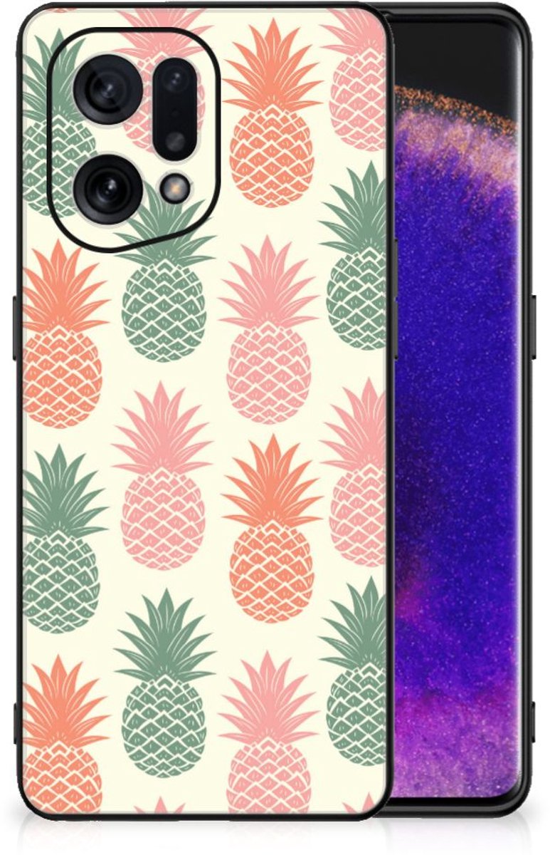 OPPO Find X5 Back Cover Hoesje Ananas