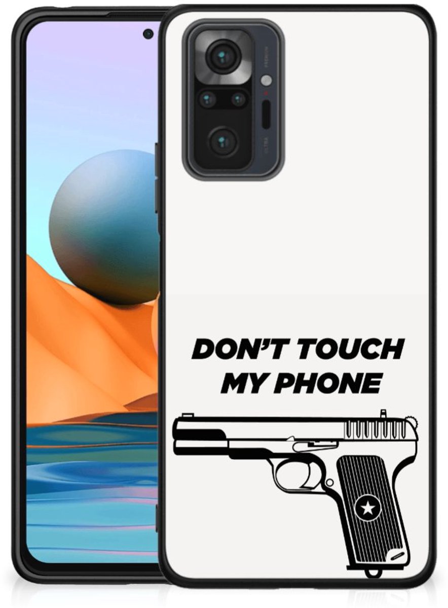 Back Cover voor Xiaomi Redmi Note 10 Pro Telefoon Hoesje Pistol DTMP