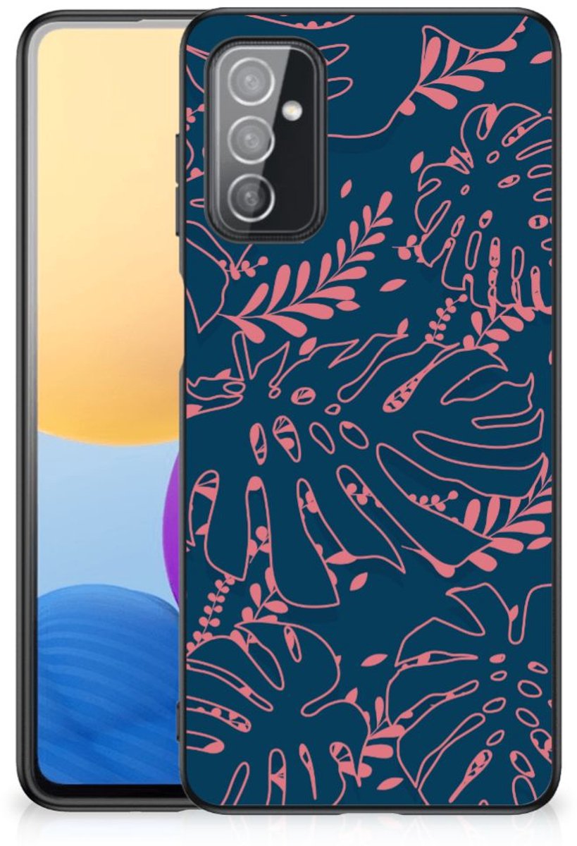 Samsung Galaxy M52 Bloemen Hoesje Palm Leaves