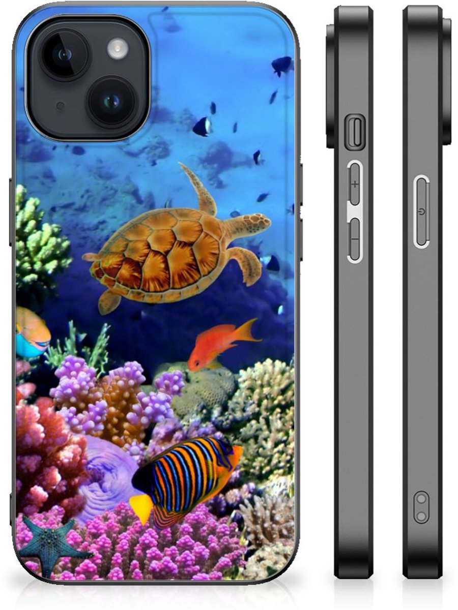 Back Cover voor iPhone 15 Plus Dierenprint Telefoonhoesje Vissen