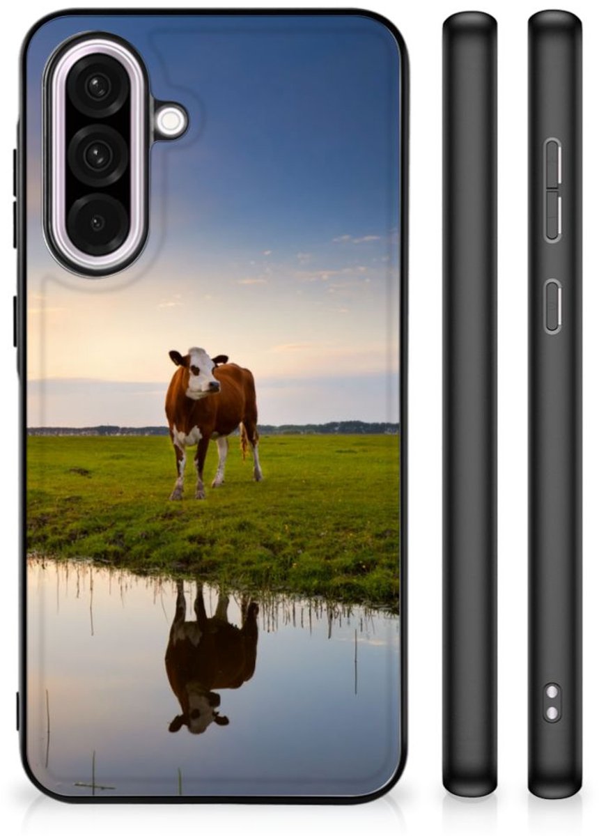 Samsung Galaxy A56 Dierenprint Telefoonhoesje Koe