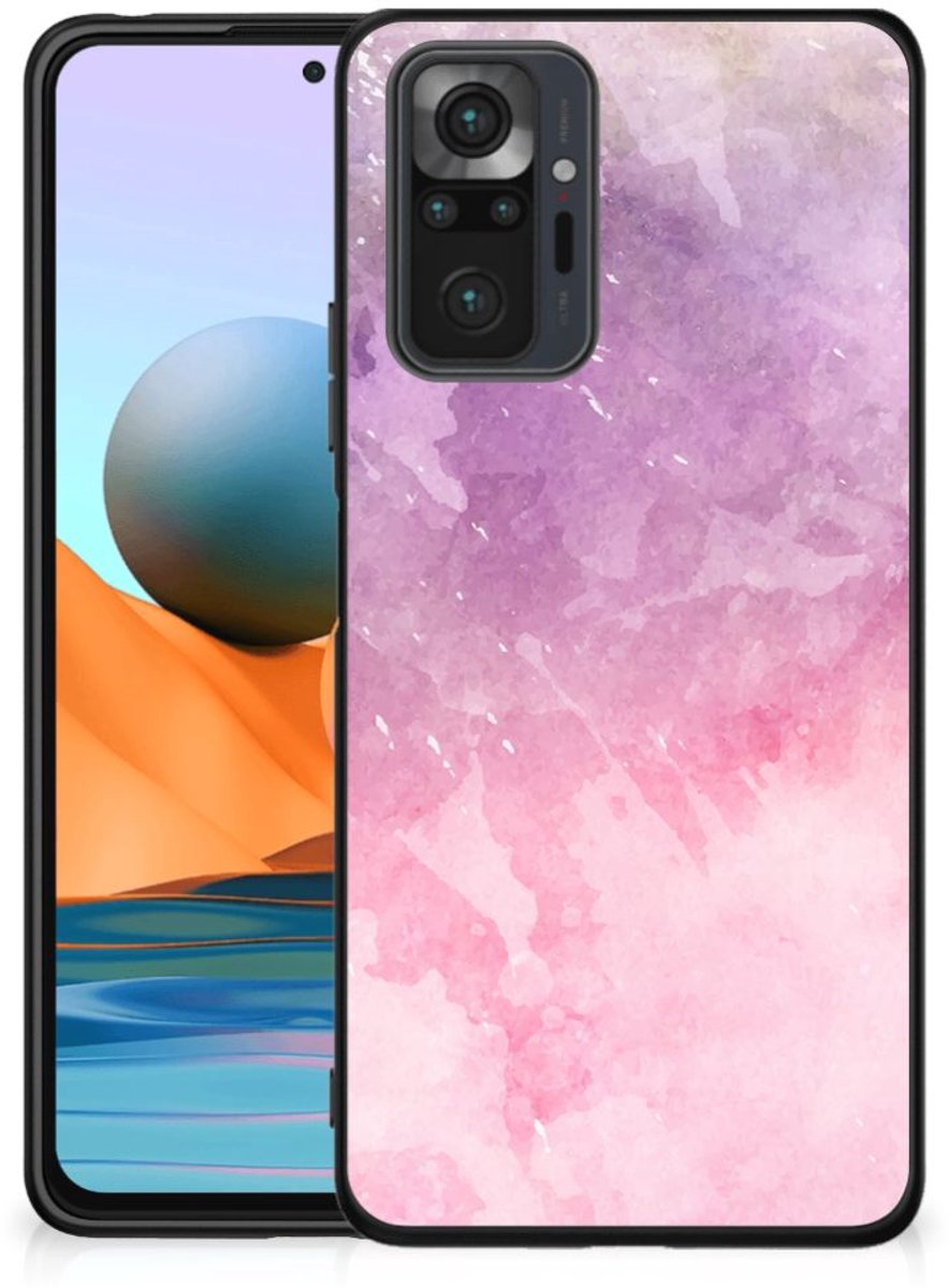 Kleurrijke Telefoonhoesje Xiaomi Redmi Note 10 Pro Pink Purple Paint